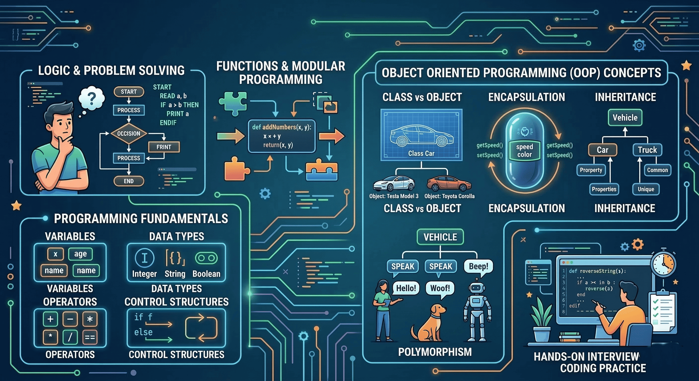Module 1: Programming Foundations (6 Hours)