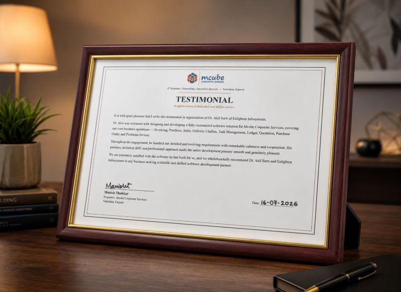 Mcube Corporate Services Testimonial